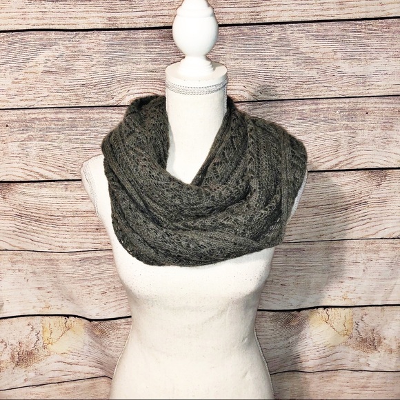 Grey Knit Infinity Scarf - Picture 1 of 3